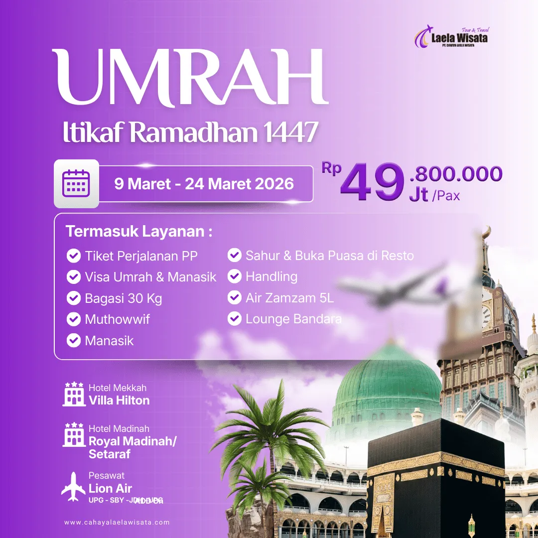 Umrah Itikaf Ramadhan 1447H